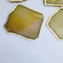 Mustard Agate Aventurine Set of 4 Large Coasters/Personalised Momentos