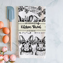 B&W Bunnies Towel-2