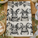 B&W Bunnies Towel-0