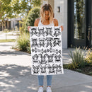 B&W Bunnies Towel-3